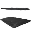 4-electric-golf-carts-passenger-roof SUN-CART 4-seater electric golf cart roof canopy made of UV-protected ABS plastic, black finish, pre-drilled for strut mounting.