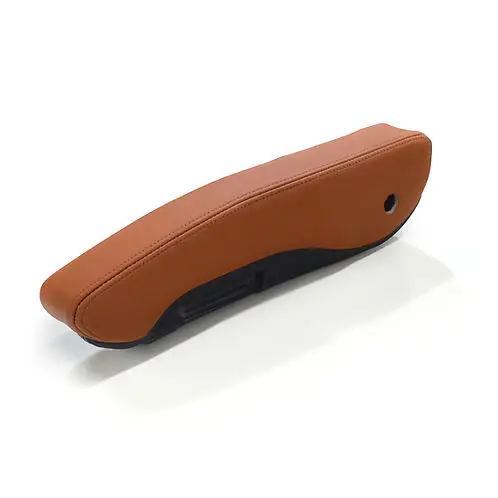 SUN-CART adjustable arm rest shown in flipped-up vertical position, demonstrating easy entry and exit access for golf cart passengers.