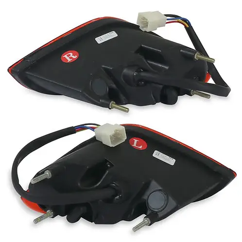 LED Rear Taillights Red for SUN-CART Golf Cart SUN-CART red LED rear taillight for electric golf cart, showing brake, tail, and turn signal functions, waterproof housing.