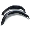 rear-fender-flare-mounted SUN-CART electric golf cart rear fender flare installed on the rear wheel arch, black ABS plastic, direct fit for 4-seater model.