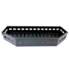 sun-cart-front-basket-4-seater-mounted SUN-CART front basket mounted on a 4-seater electric golf cart, heavy-duty steel mesh tray for cargo storage.