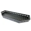sun-cart-front-basket-mounted SUN-CART front basket mounted on a 4-seater electric golf cart, heavy-duty steel mesh tray for cargo storage.