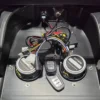 sun-cart-front-dashboard-with-cup-holders-parts SUN-CART front dashboard with integrated dual cup holders, black textured ABS panel, pre-cut holes for switches and gauge, fits 2/4/6-seater golf carts.