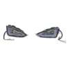 SUN-CART LED front headlight installed on an electric golf cart, showing bright white light beam and waterproof housing.