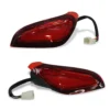 LED Rear Taillights Red for SUN-CART Golf Cart SUN-CART red LED rear taillight for electric golf cart, showing brake, tail, and turn signal functions, waterproof housing.