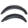 sun-cart-rear-fender-flare-mounted SUN-CART electric golf cart rear fender flare installed on the rear wheel arch, black ABS plastic, direct fit for 4-seater model.