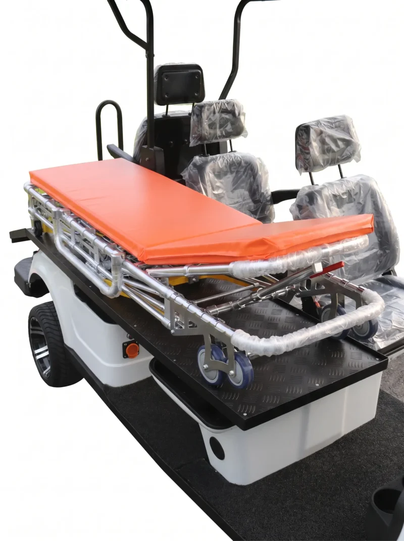 sun-cart-electric-golf-carts Premium luxury electric golf cart with leather seats, 72V battery, Bluetooth audio, LED ambient lighting. Designed for high-end resorts and exclusive venues. 5-year warranty.