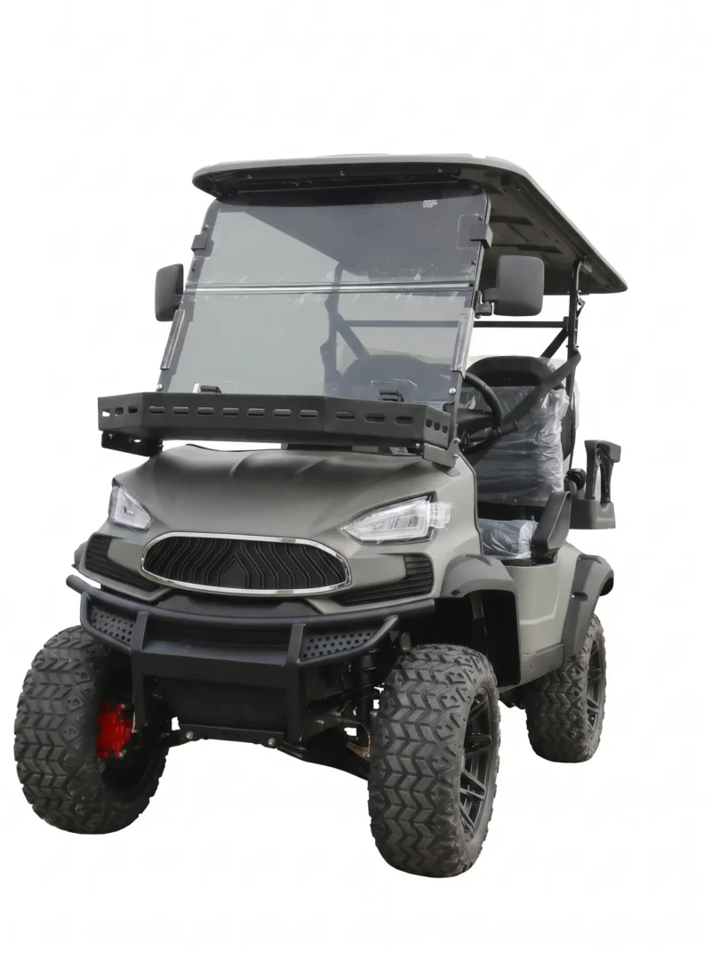 sun-cart-txv-golf-carts Premium luxury electric golf cart with leather seats, 72V battery, Bluetooth audio, LED ambient lighting. Designed for high-end resorts and exclusive venues. 5-year warranty.
