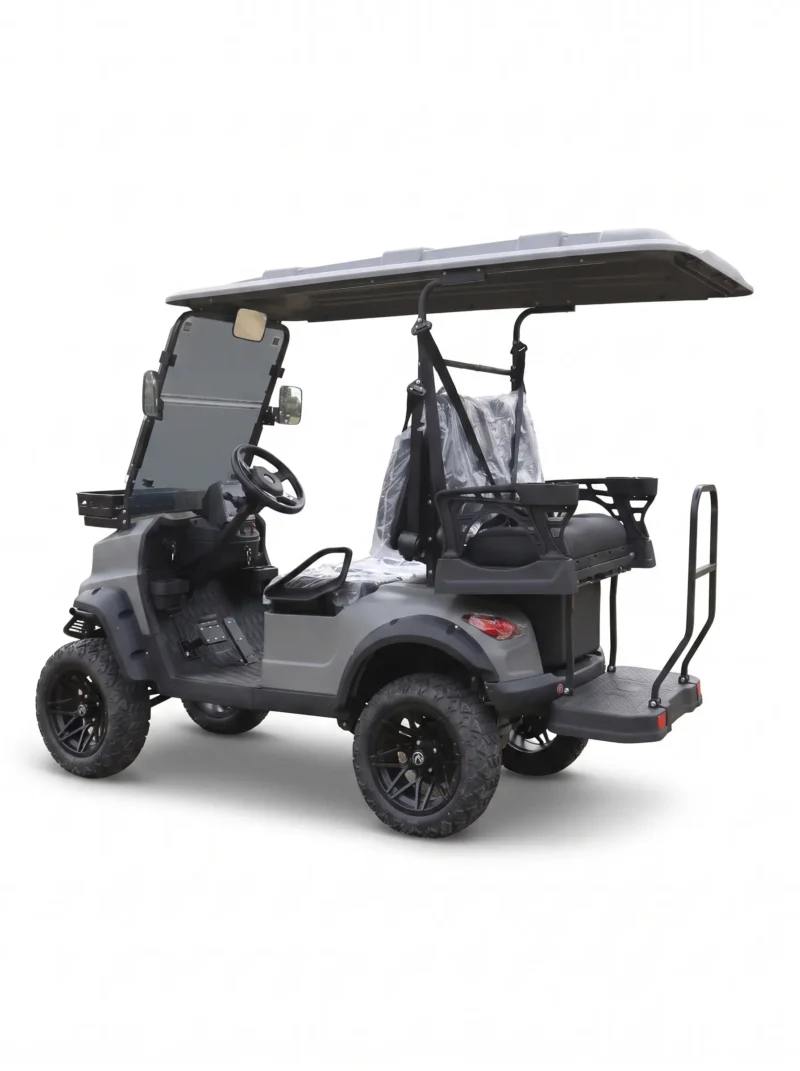 sun-cart-txv-serie-golf-carts Premium luxury electric golf cart with leather seats, 72V battery, Bluetooth audio, LED ambient lighting. Designed for high-end resorts and exclusive venues. 5-year warranty.