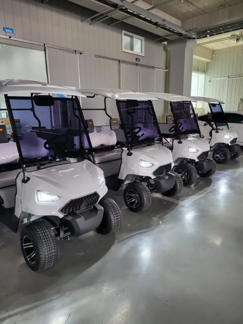 sun-cart-utv-electric-golf-carts SUN-CART UTV electric utility vehicle with 4WD, 72V battery, off-road tires, 12" ground clearance. Built for farms, ranches, hunting, industrial sites. Get a quote today.