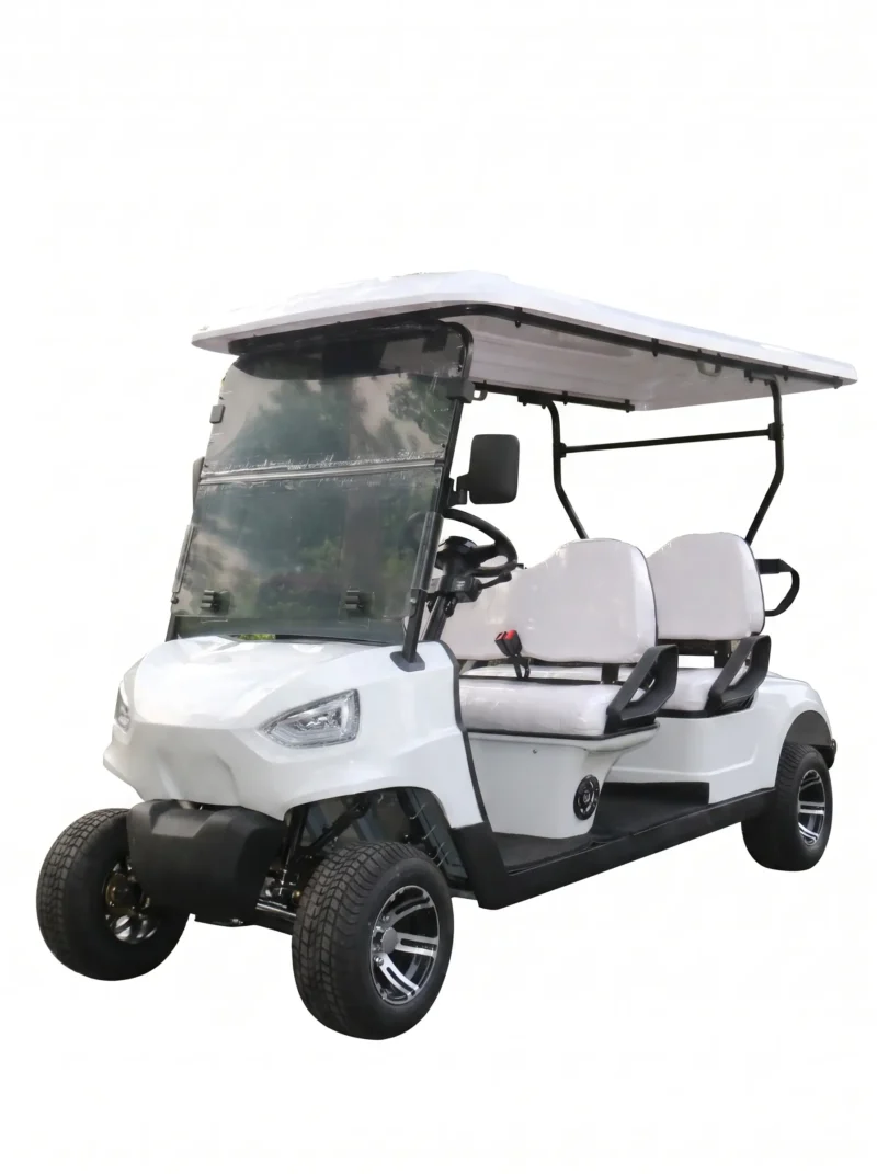 sun-cart-utv-golf-cart SUN-CART UTV electric utility vehicle with 4WD, 72V battery, off-road tires, 12" ground clearance. Built for farms, ranches, hunting, industrial sites. Get a quote today.