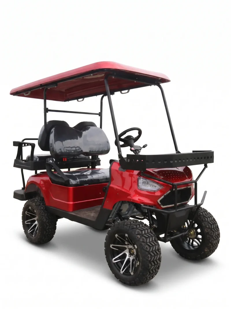 utv-cart SUN-CART UTV electric utility vehicle with 4WD, 72V battery, off-road tires, 12" ground clearance. Built for farms, ranches, hunting, industrial sites. Get a quote today.